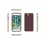 Wholesale iPhone 7 Deluxe Armor Hybrid Case (Champagne Gold)